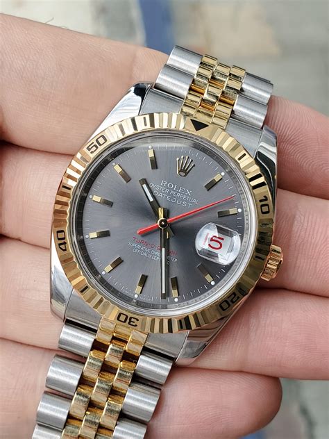 rolex turnograph acciaio oro|rolex turn o graph watch.